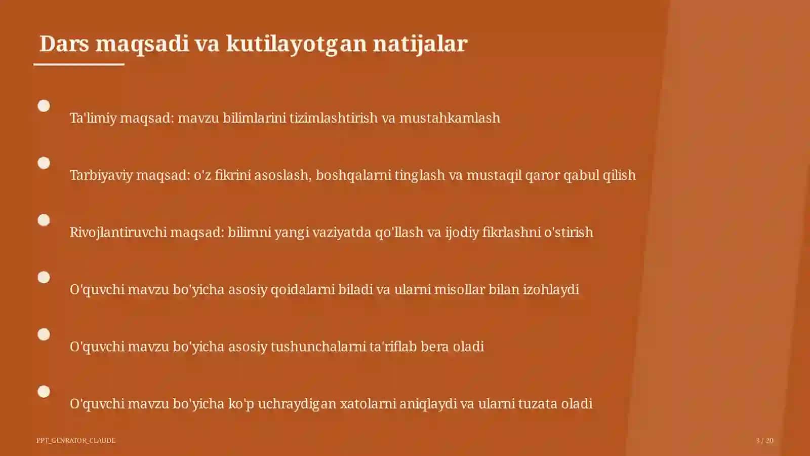 Unli va undosh tovushlarning tasnifi (5-sinf) 3