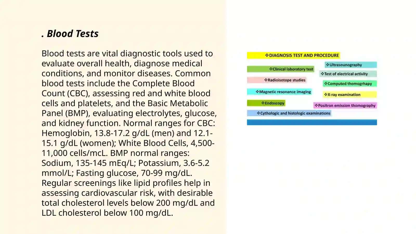 Diagnostic tests 3