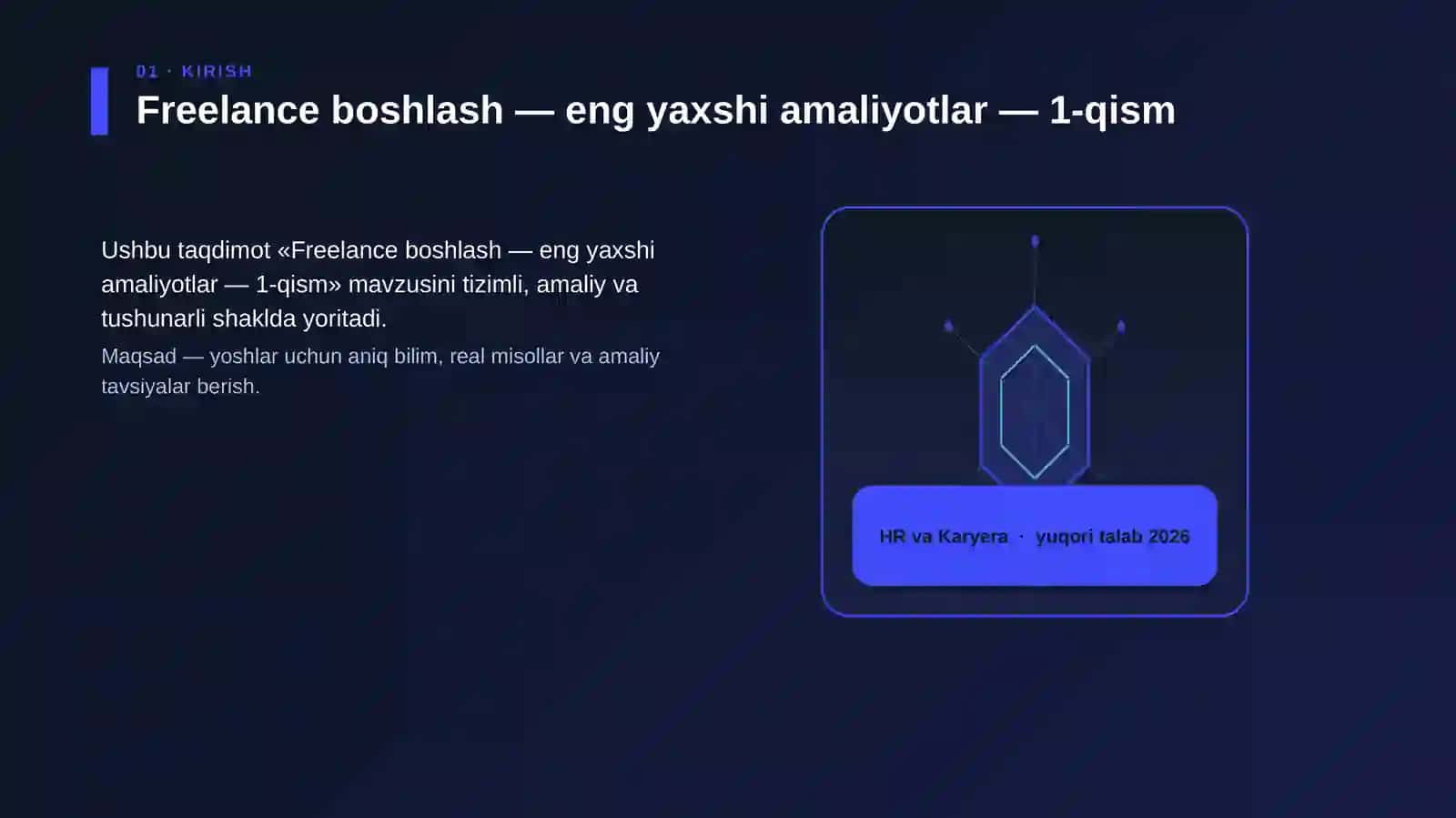 Freelance boshlash — eng yaxshi amaliyotlar — 1-qism 3