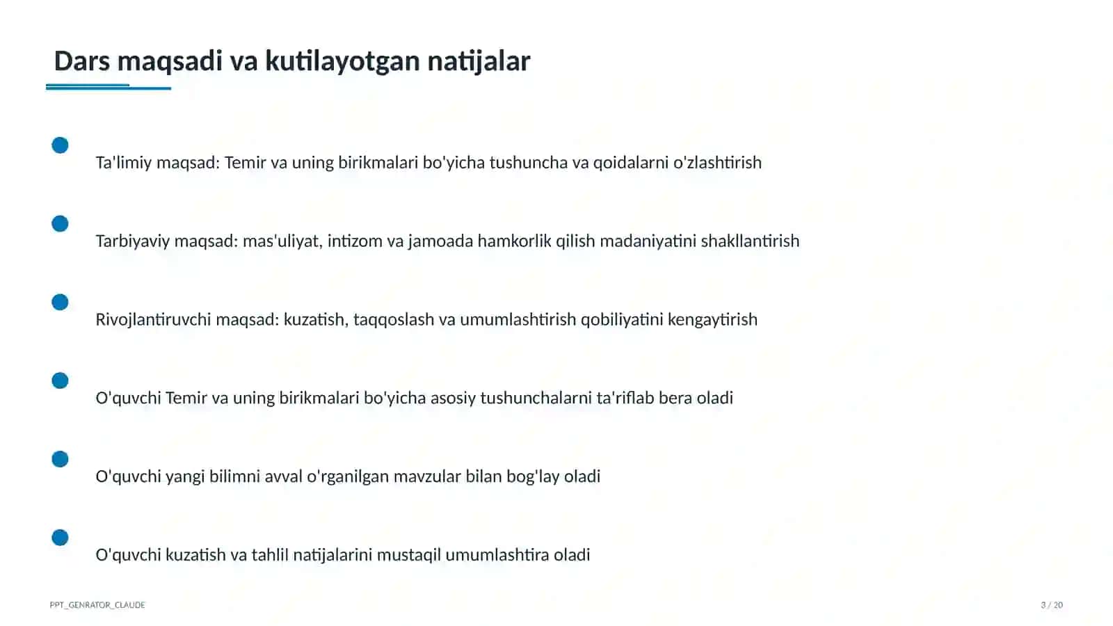 Temir va uning birikmalari (9-sinf) 3