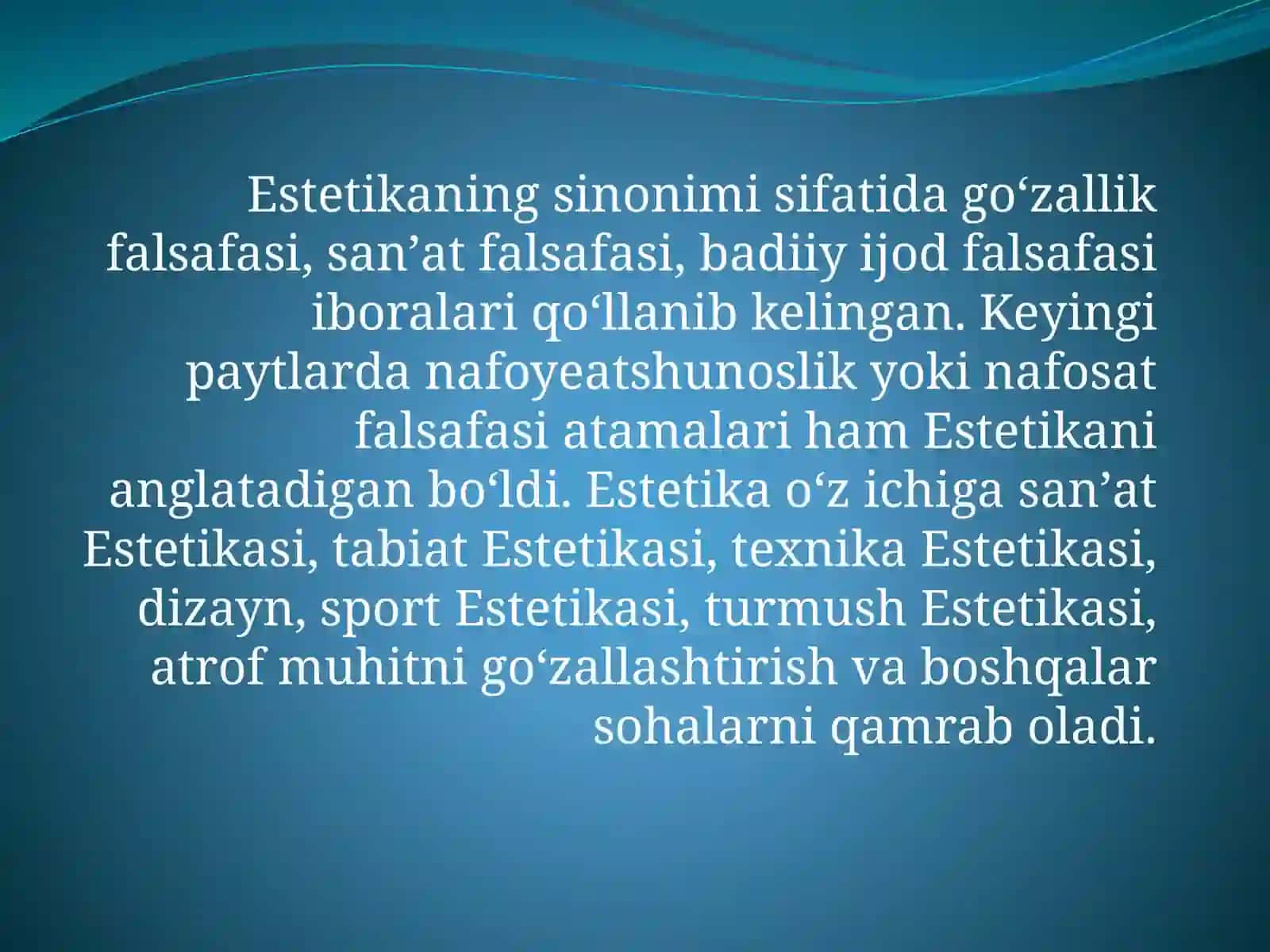 ESTETIK TARBIYA VA UNING TURLARI 3