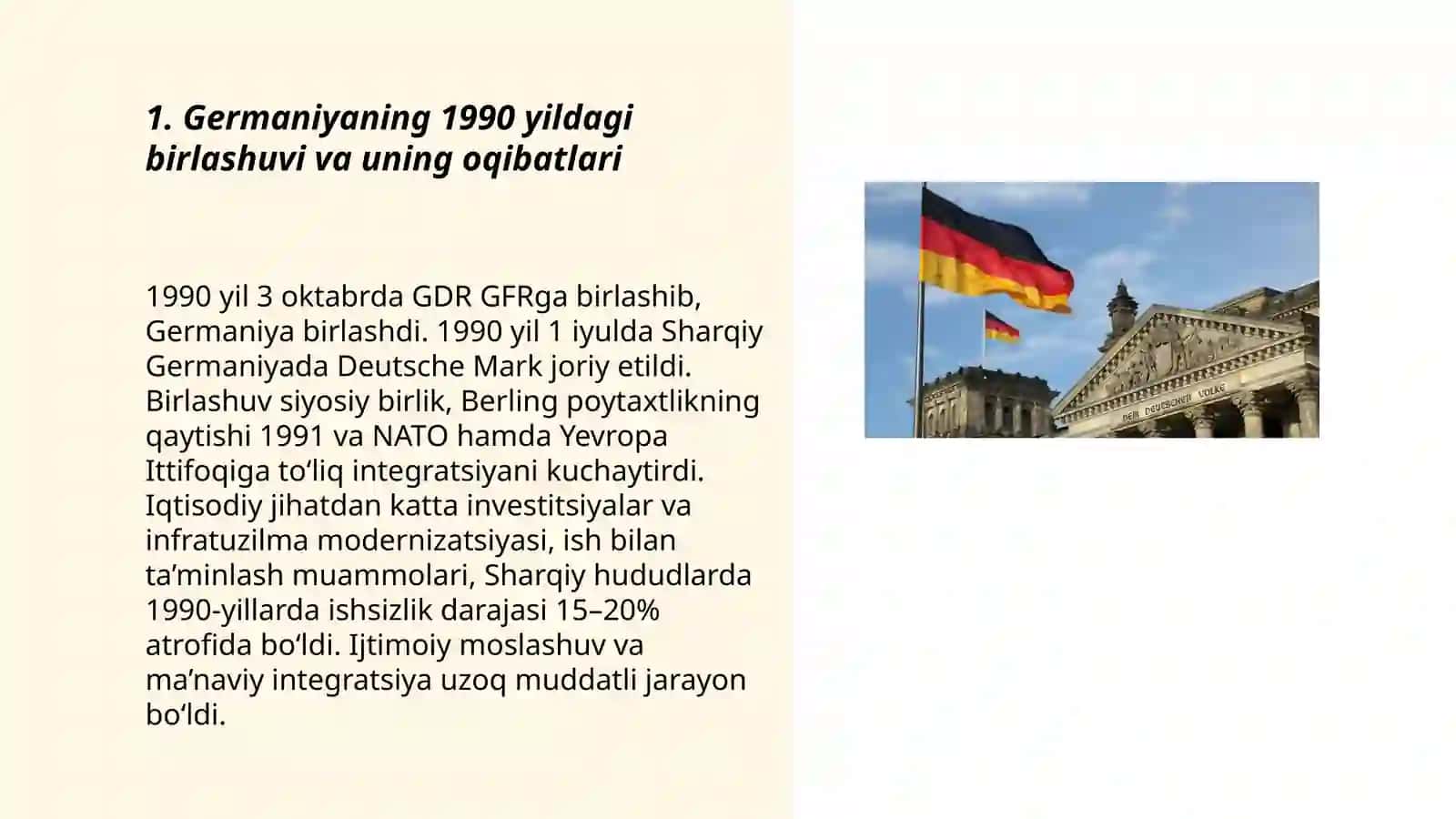 Germaniyaning 1990 yildagi birlashuvi va uning oqibatlari 3