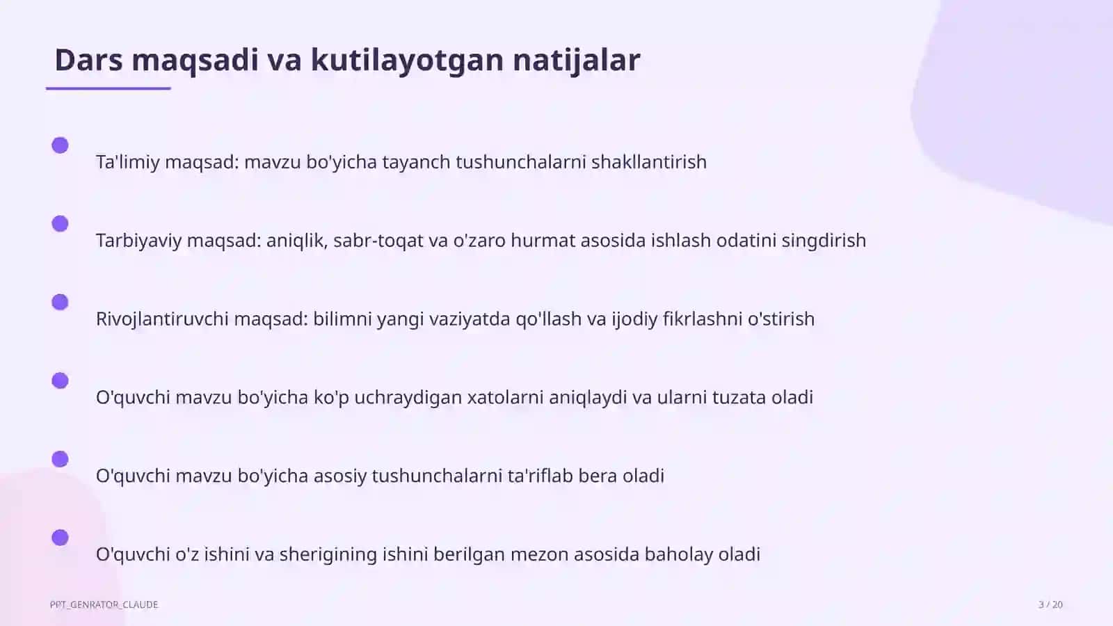 Huquq va majburiyat: bola huquqlari (8-sinf) 3