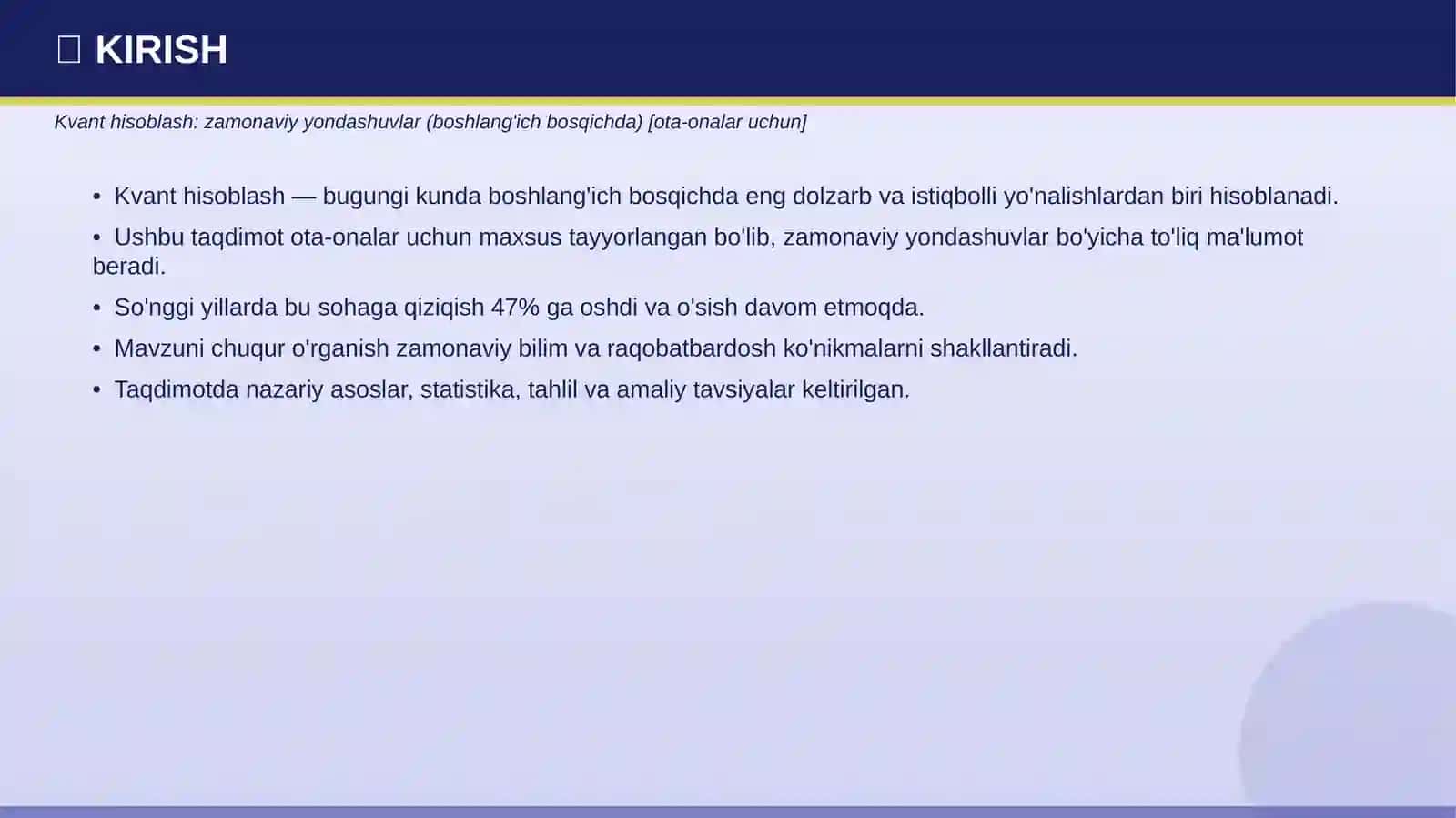 TAQDIMOT PROFESSIONAL 3