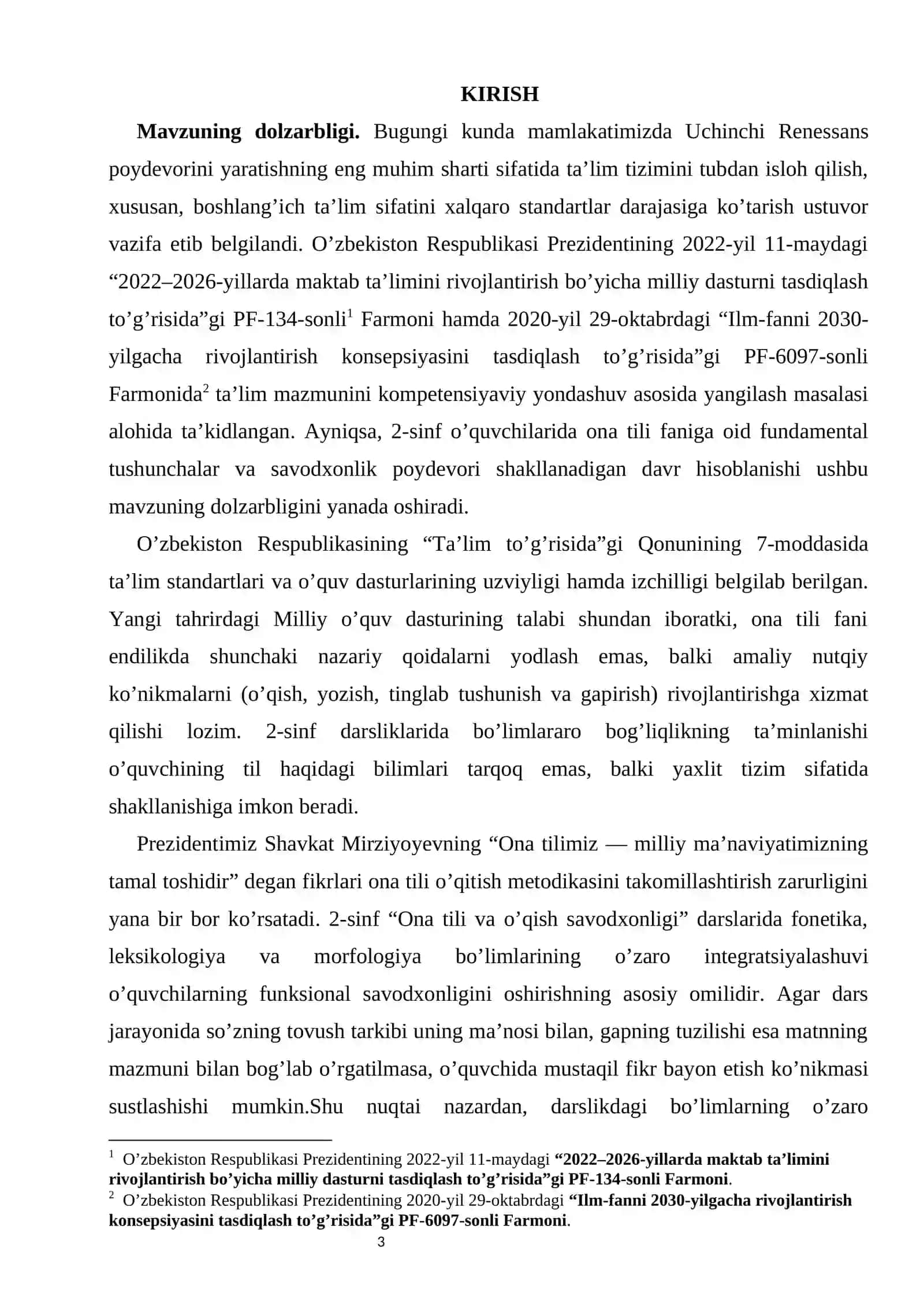 2-sinf “Ona tili” bo’limlarining o’zaro bog’liqligi va ularning o’quvchi savodxonligiga ta’siri 3