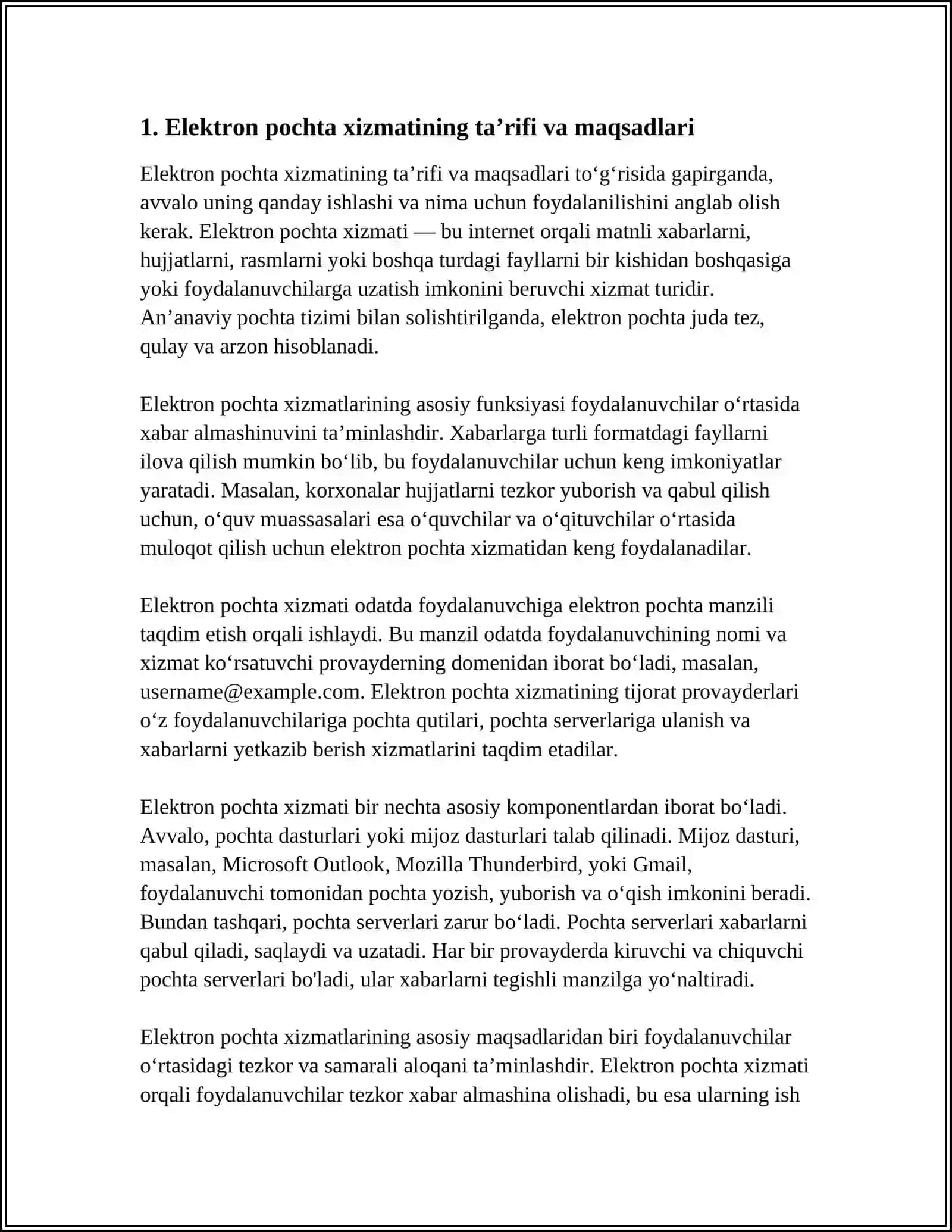 ELEKTRON HUKUMAT.ELEKTRON POCHTA XIZMAT TUZULMASI 3