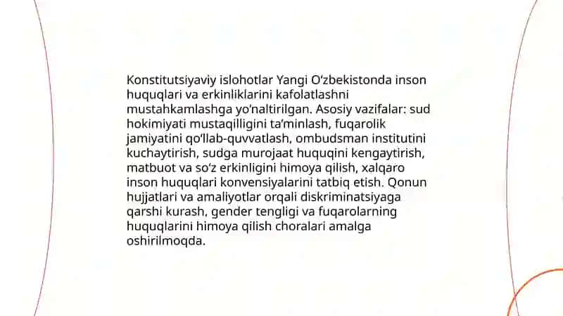 Konstitutsiyaviy islohotlar va inson huquqlarini kafolatlash 3