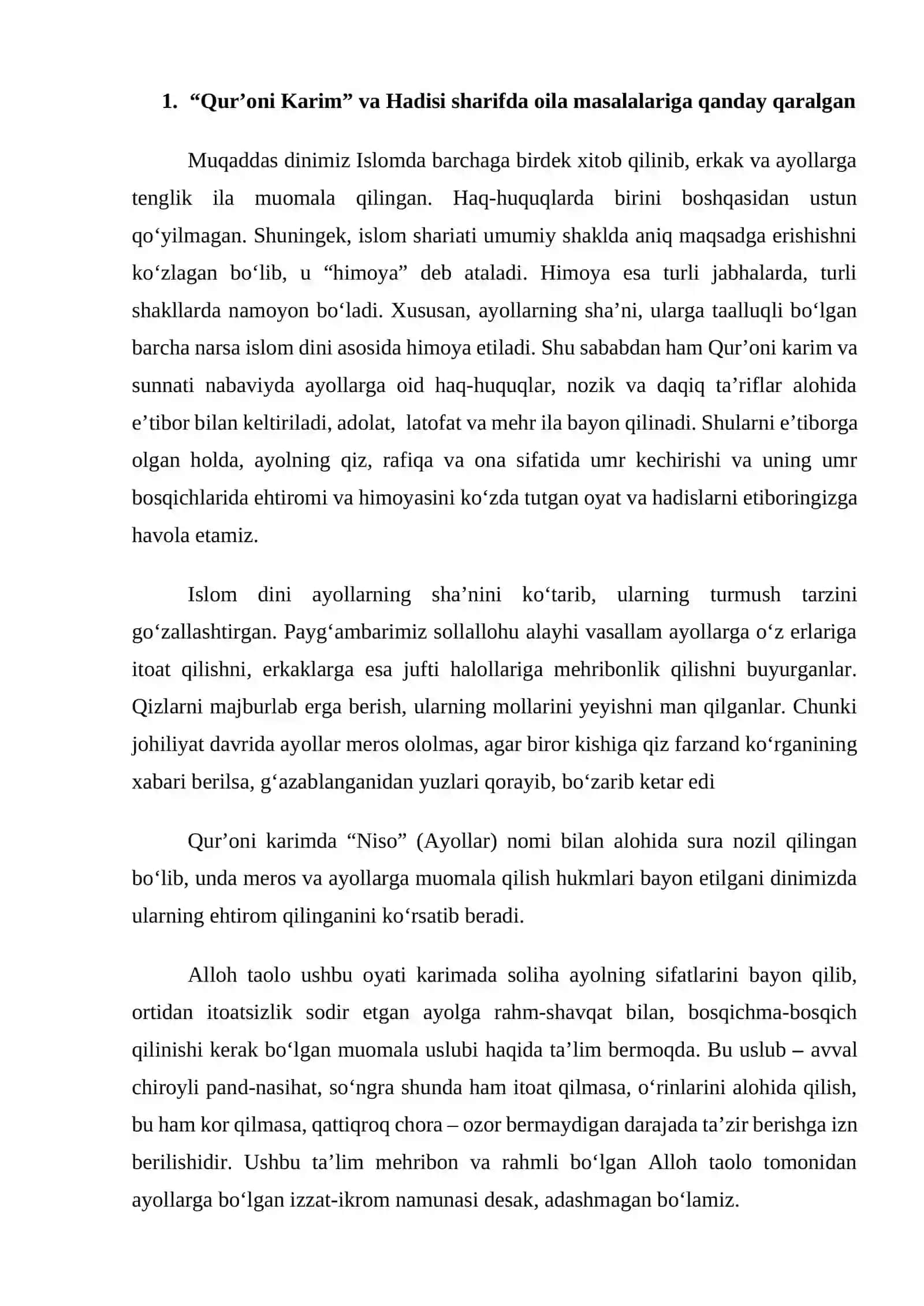 Qur’oniy Karim va Hadislarda Oila Tarbiyasining Manbalari 3