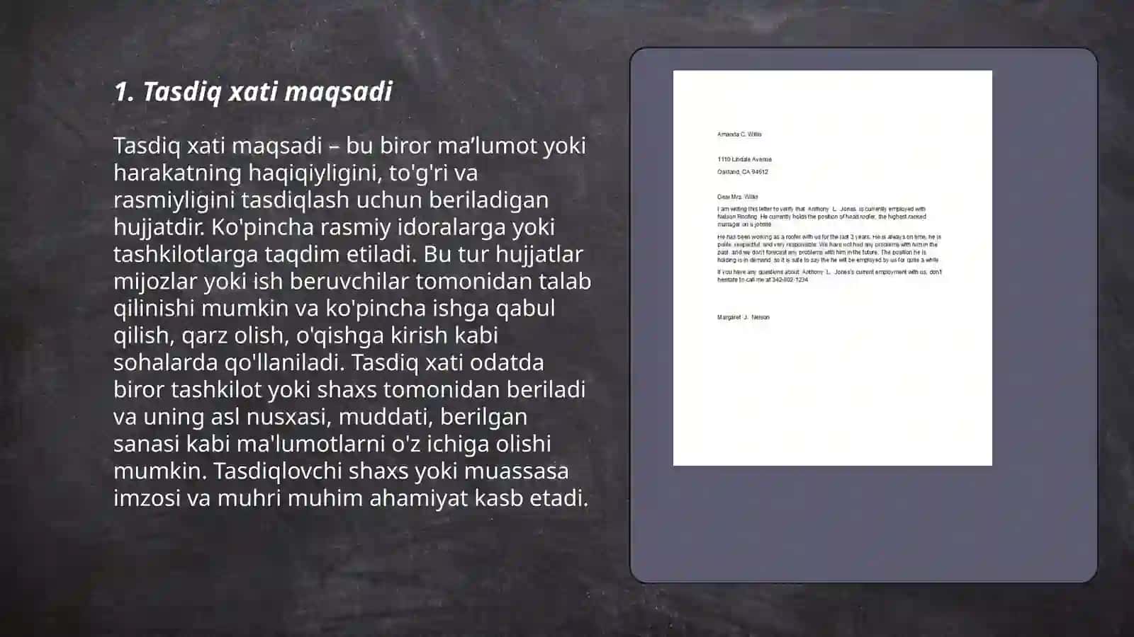 Tasdiq xati va farmoyish xati 3