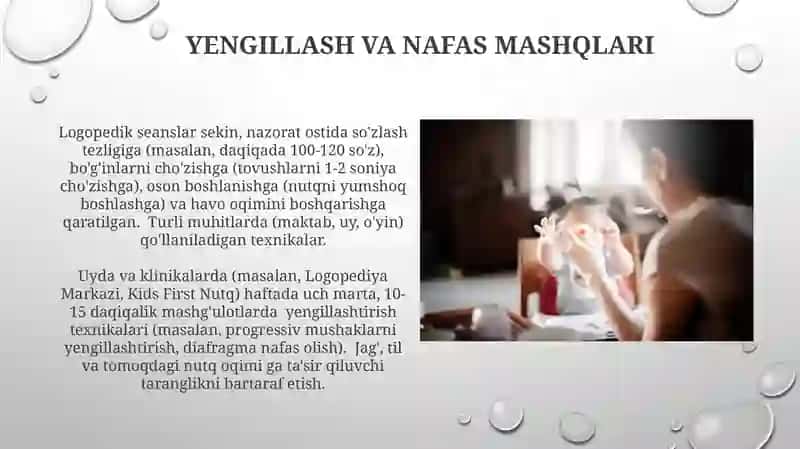 Duduqlanuvchi bola nutqini tõğirlashga oid logopedik ishlarning asosiy yo'nalishlari 3