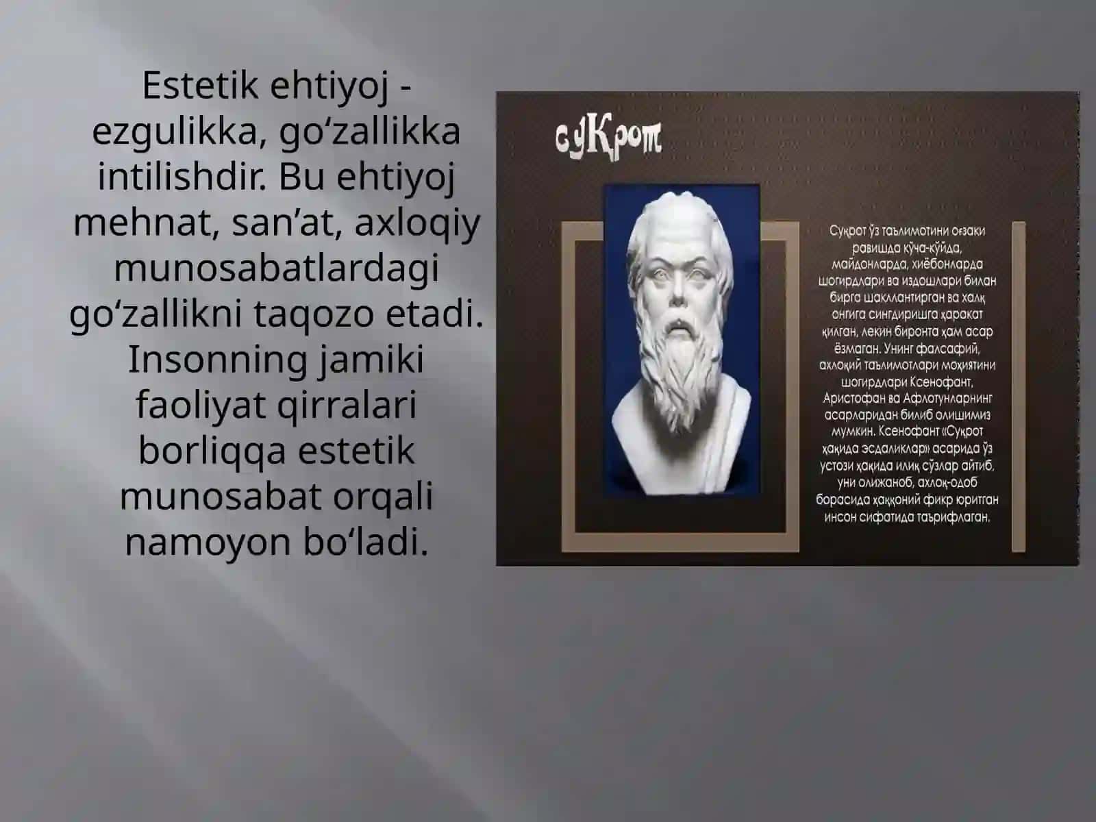 Estetika va ahloqshunoslik 3