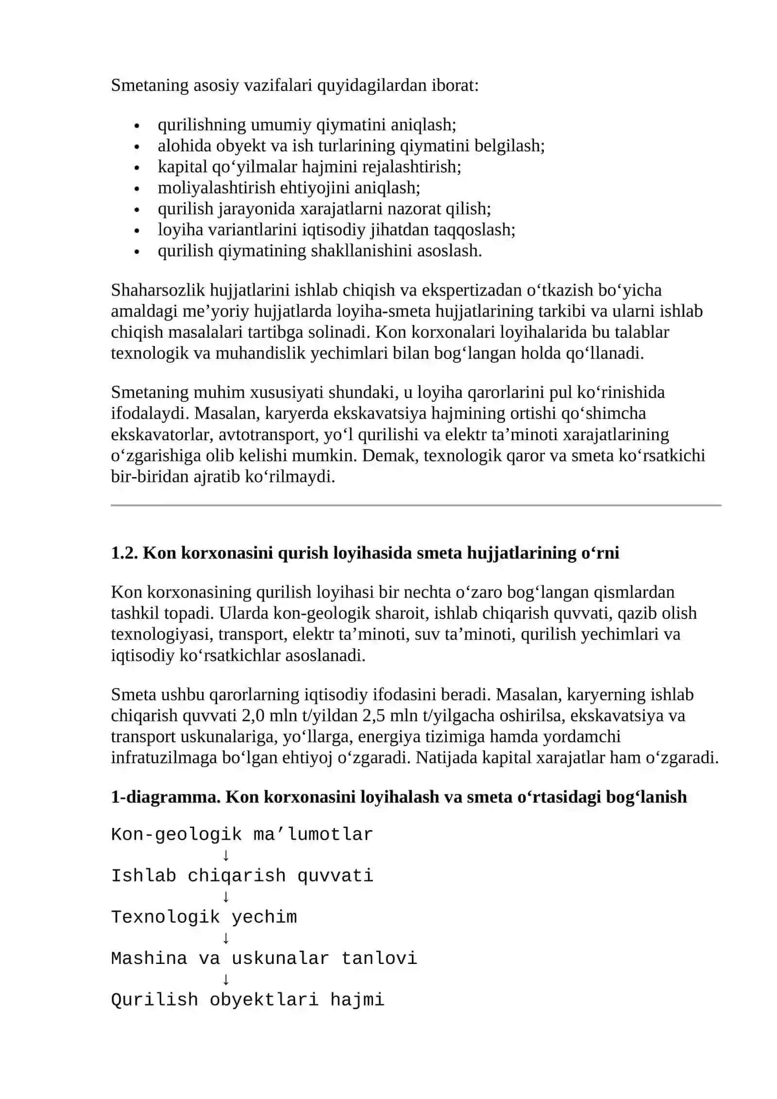 SMETA HUJJATLARI VA QURILISHNI TASHKIL ETISH LOYIHASI 3