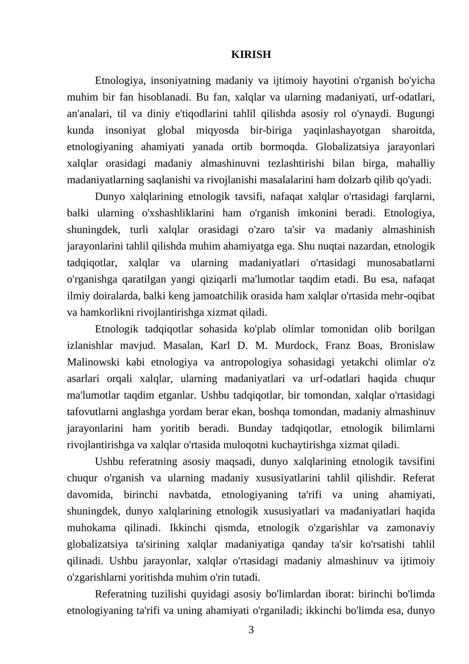 Dunyo xalqlarining etnologik tavsifi 3