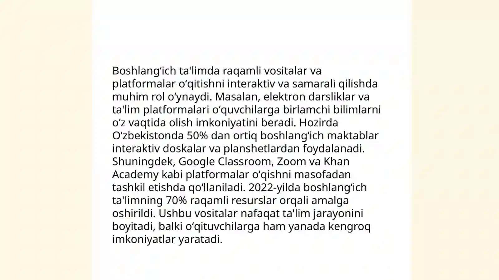 Boshlangʻich sinflarda innovatsion texnologiyalarni qoʻllashda xalqaro tajribalar 3