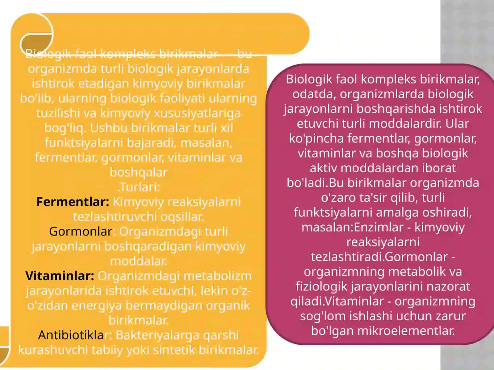 BIOLOGIK FAOL KOMPLEKS BIRIKMALAR 3