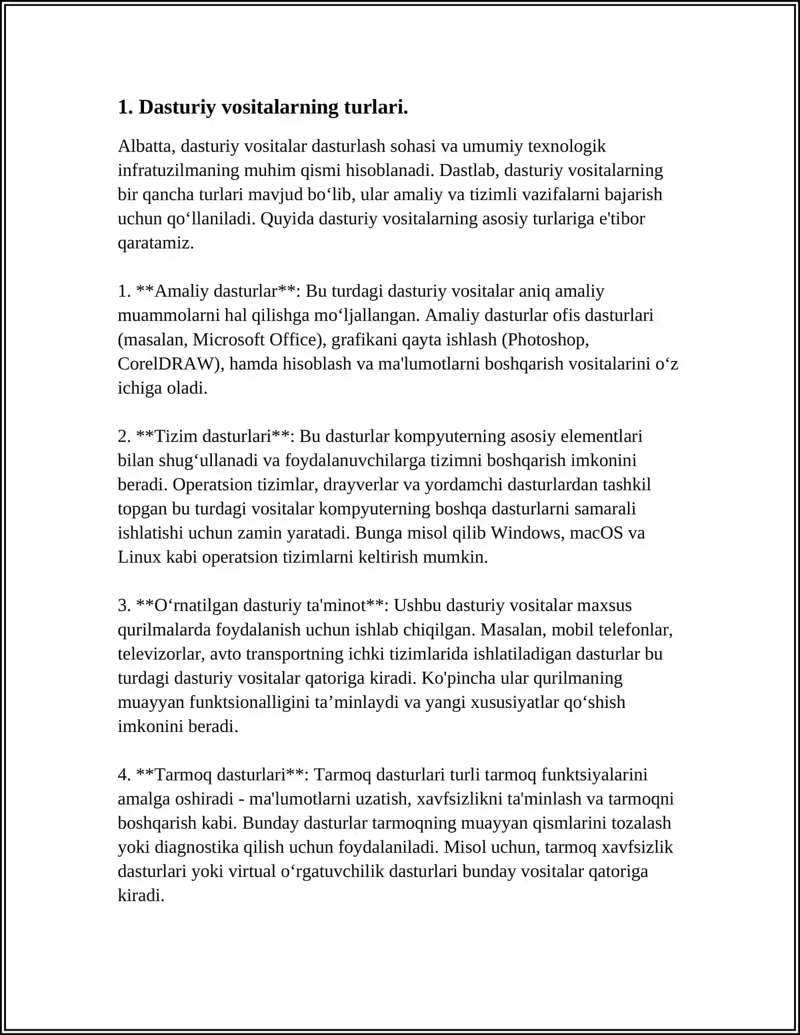 MUSTAQIL ISH Mavzu: TAQDIMOTLAR YARATISHNING DASTURIY VOSITALARI 3