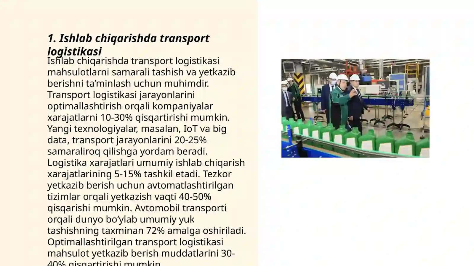 Ishlab chiqarishda transport logistikasi 3