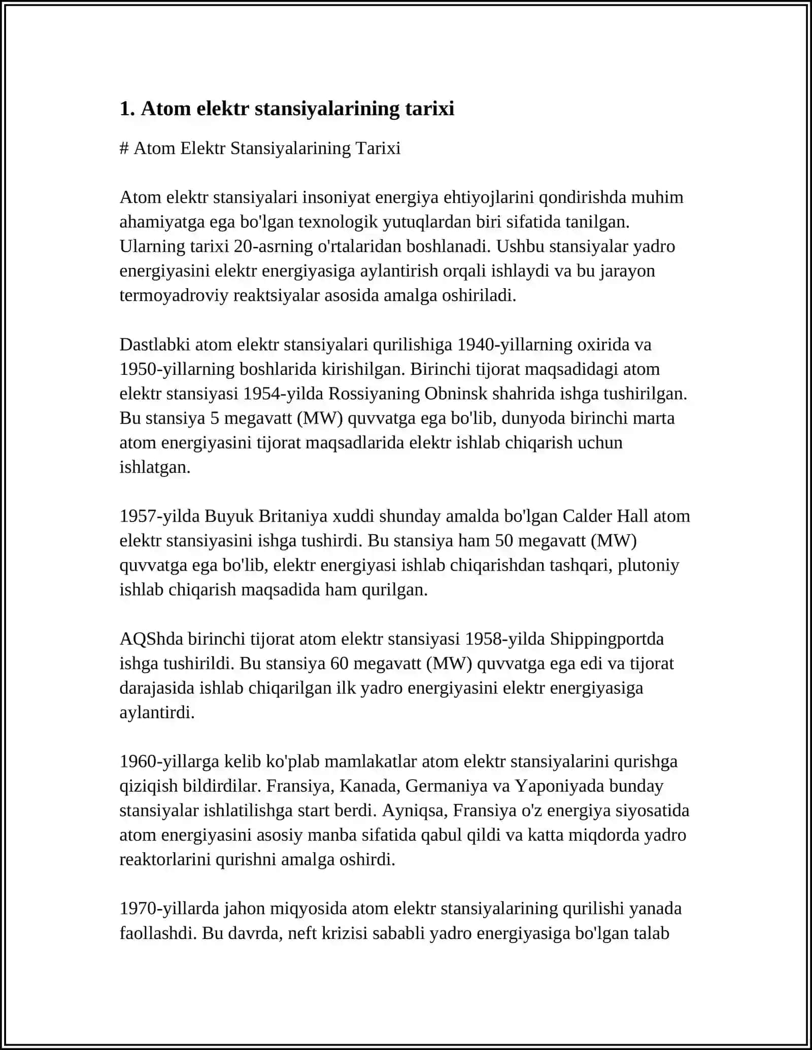 ATOM ELEKTR STANSIYALARI 3