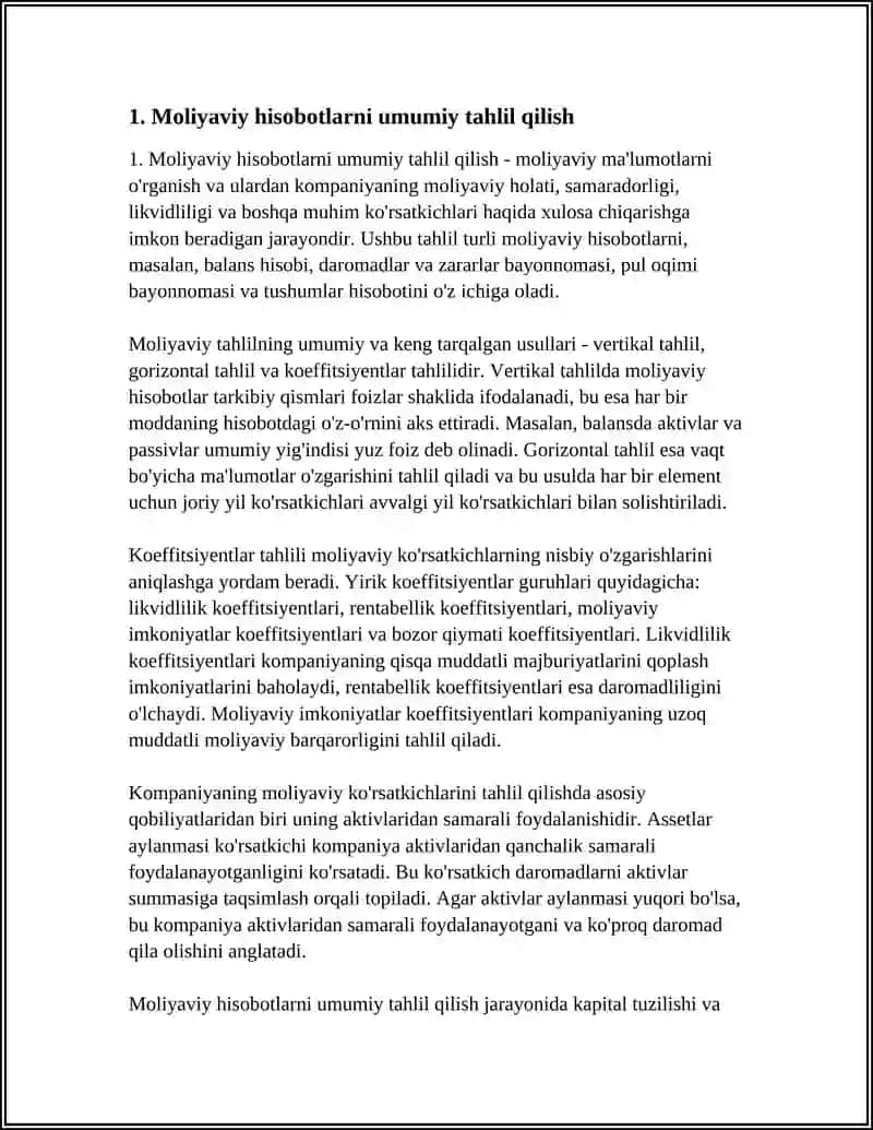 MOLIYAVIY MA'LUMOTLAR TAHLILI 3