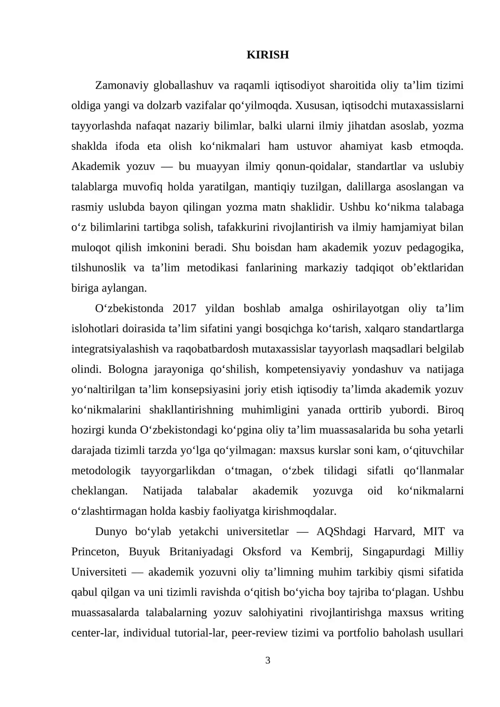 IQTISODCHI TALABALARDA AKADEMIK YOZUV KO‘NIKMALARINI SHAKLLANTIRISH METODIKASI 3