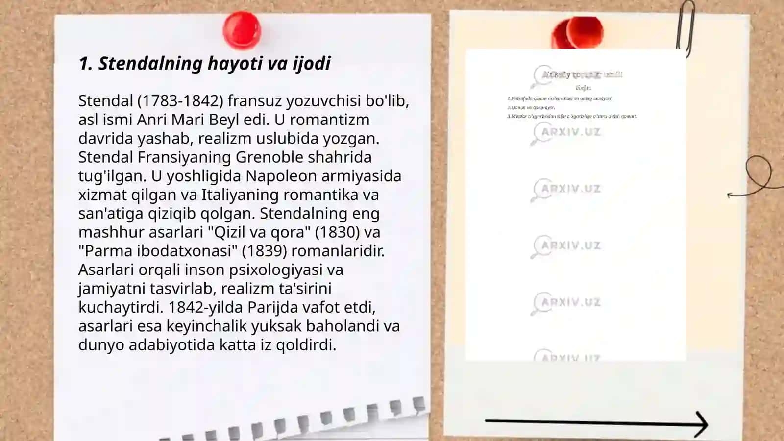 Stendal va uning "Qizil va Qora" asari tahlili 3