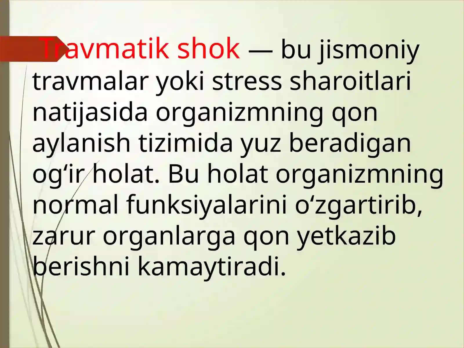 Travmatik Shok. Politravma. Ochiq va Yopiq Sinishlar 3
