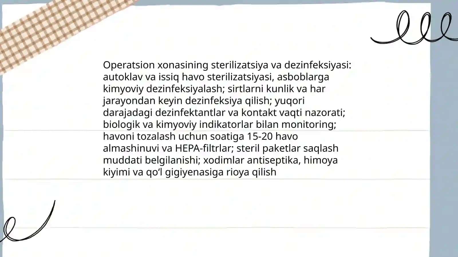 Xirurgiyada gospital infeksiyaning profilaktikasi 3