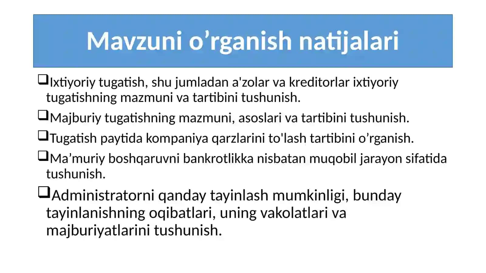Bankrotlik va ma’muriy boshqaruv 3