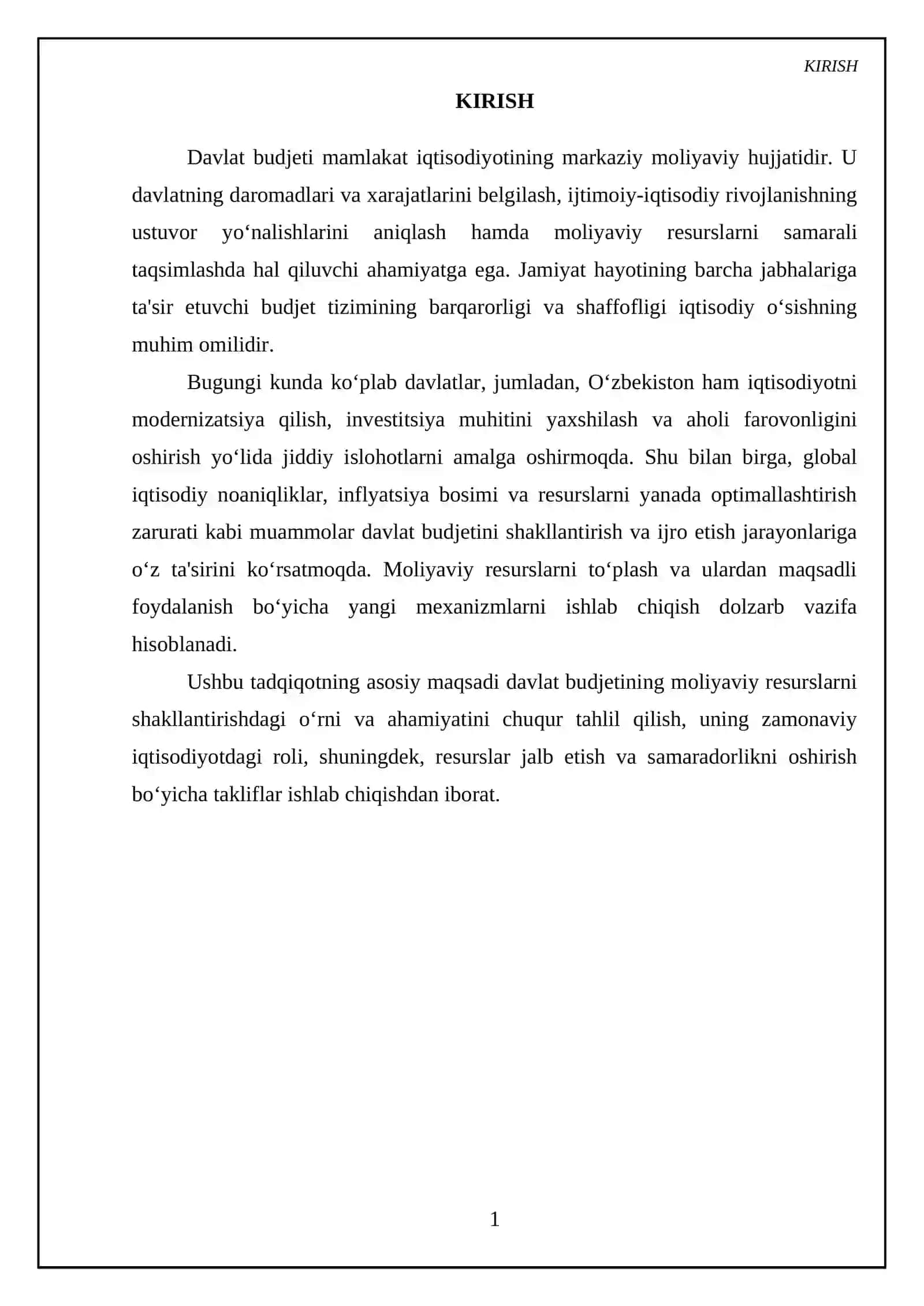 Davlat budjetining iqtisodiy rivojlanishdagi oʻrni 3