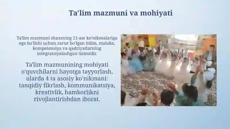 Ta'lim mazmuni 3