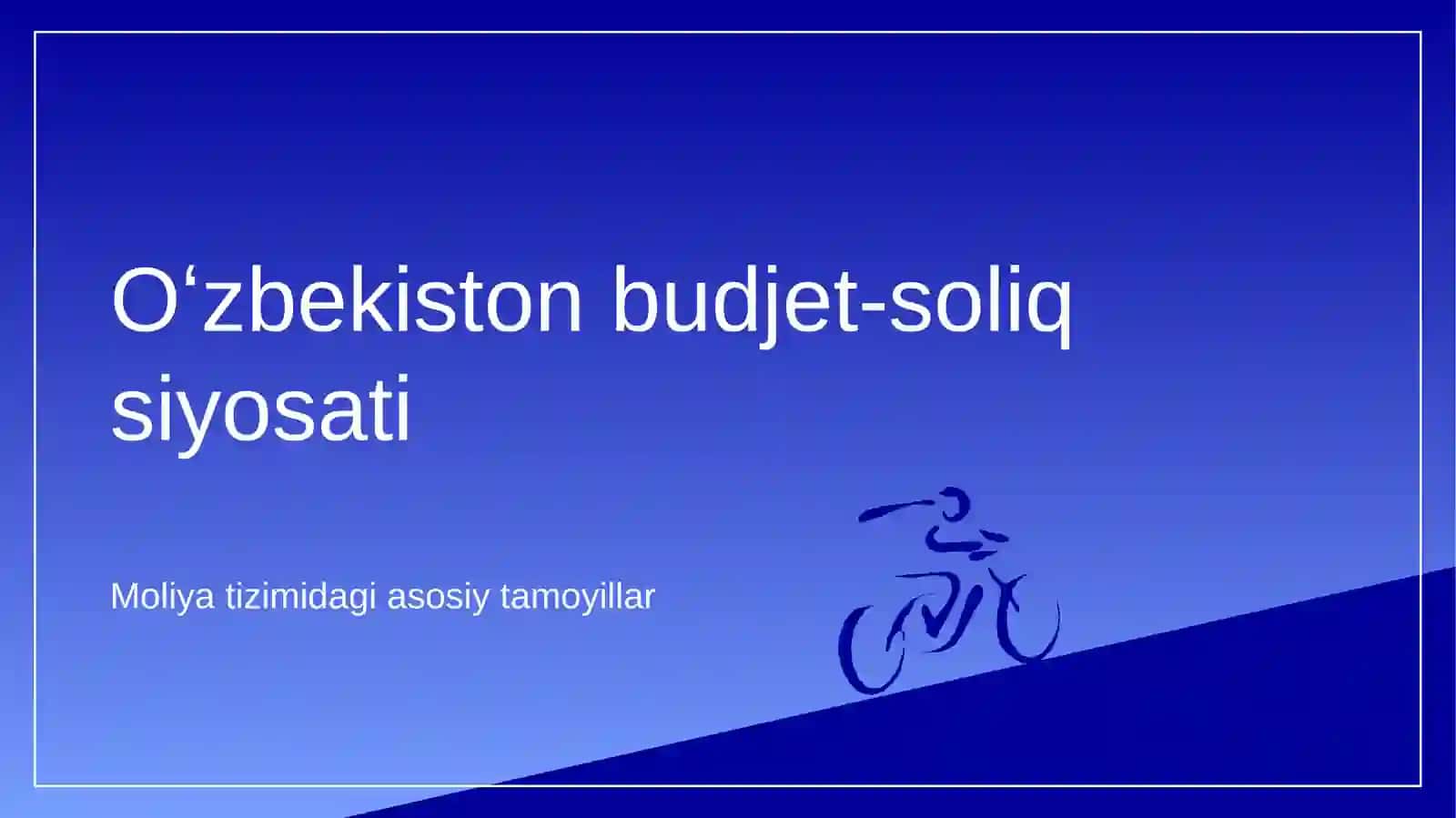 Oʻzbekiston budjet-soliq siyosati 3