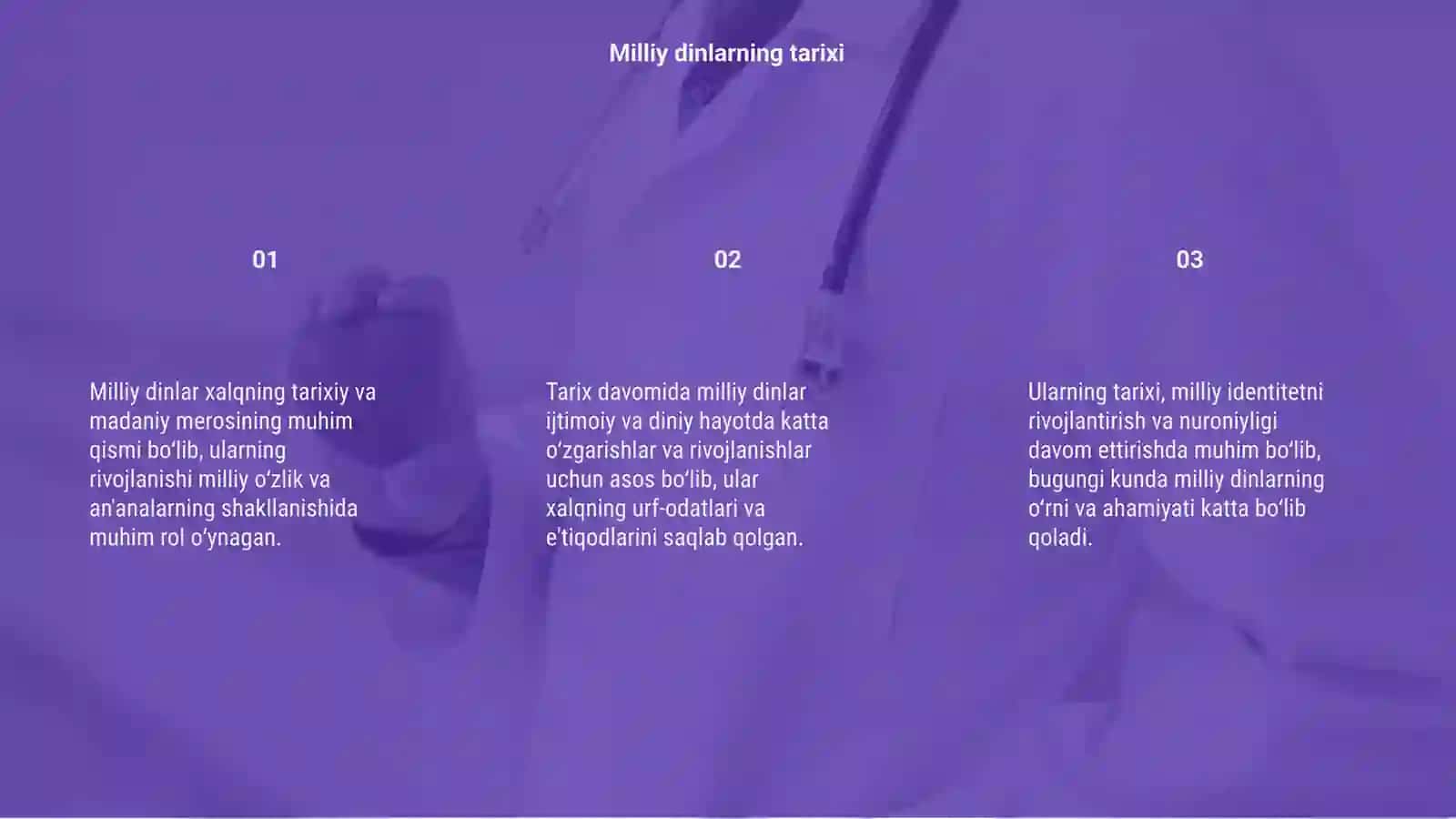 Milliy dinlar 3