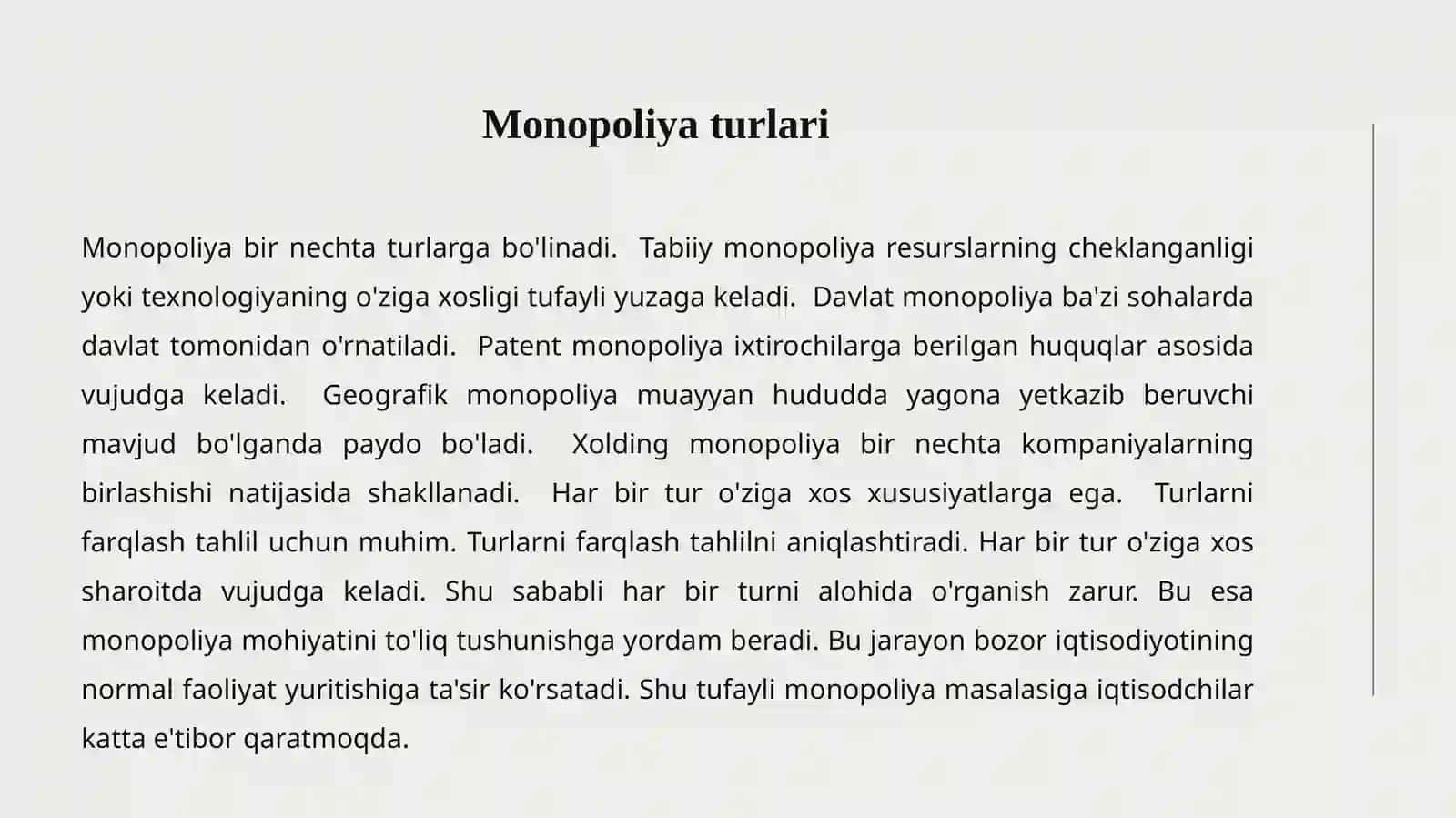 MONOPOLIYANING IQTISODIY ASOSI 3