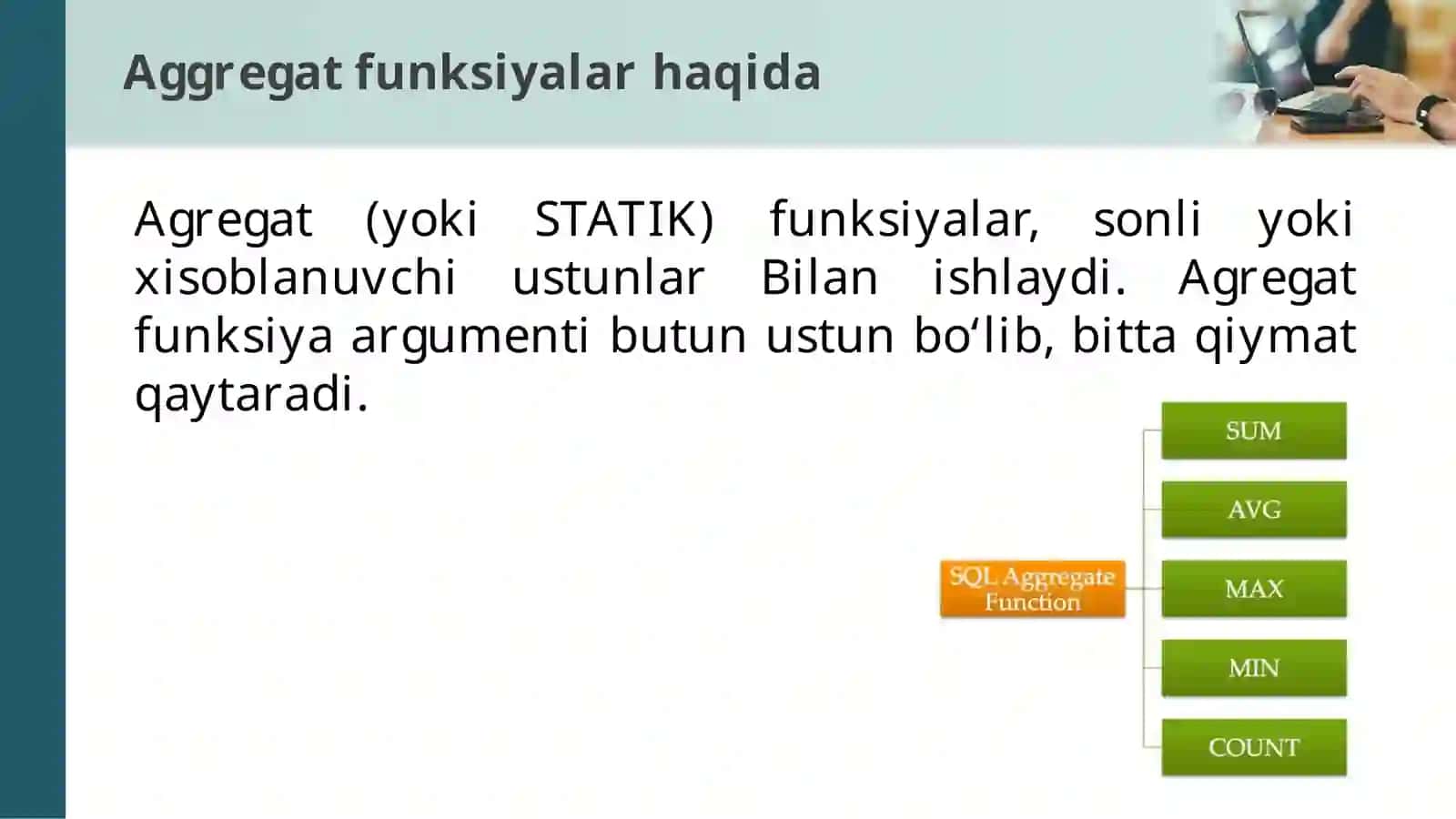 SQLfunksiyalar 3