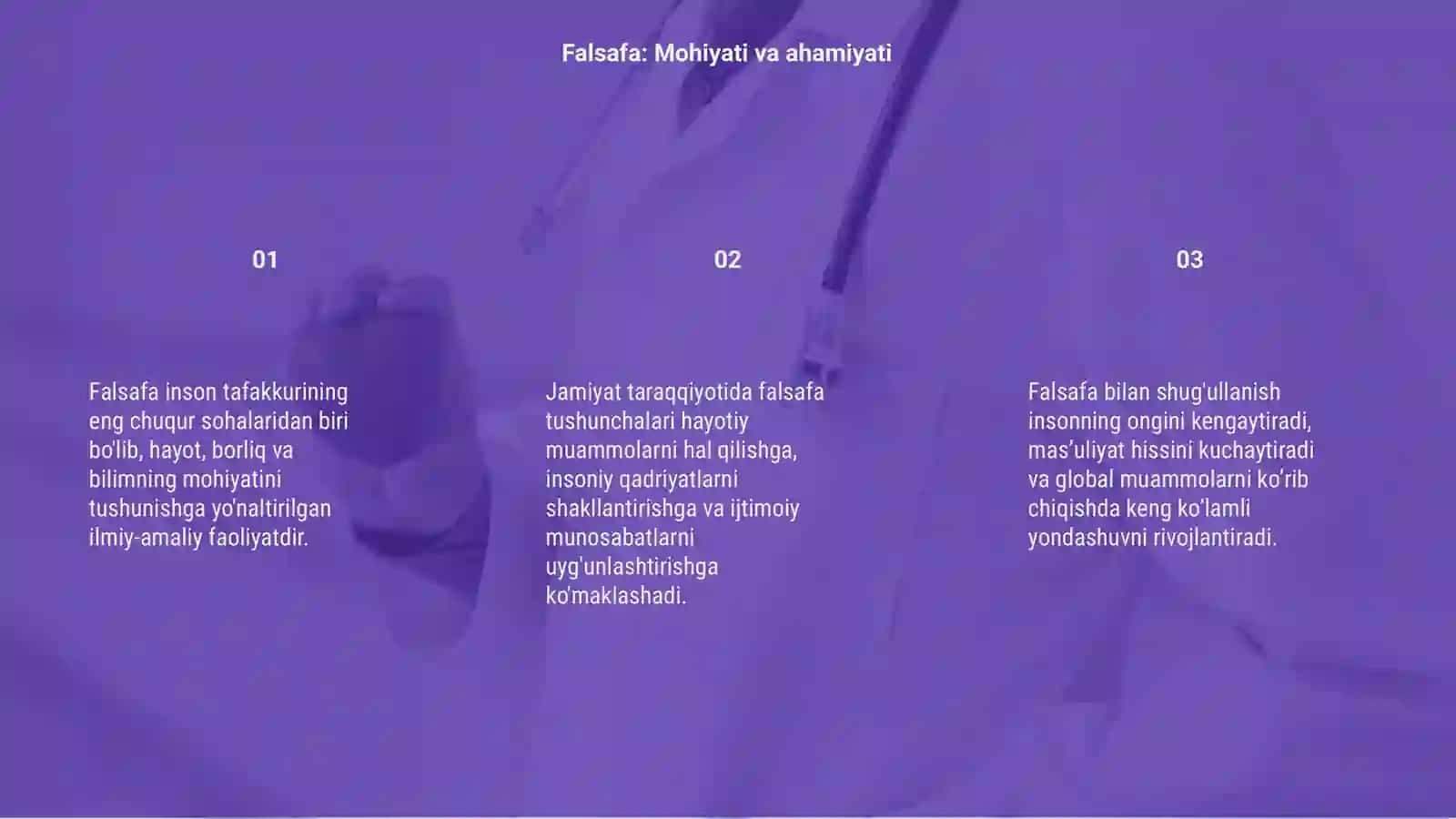 Falsafaning mohiyati va jamiyat taraqqiyotidagi ro'li 3