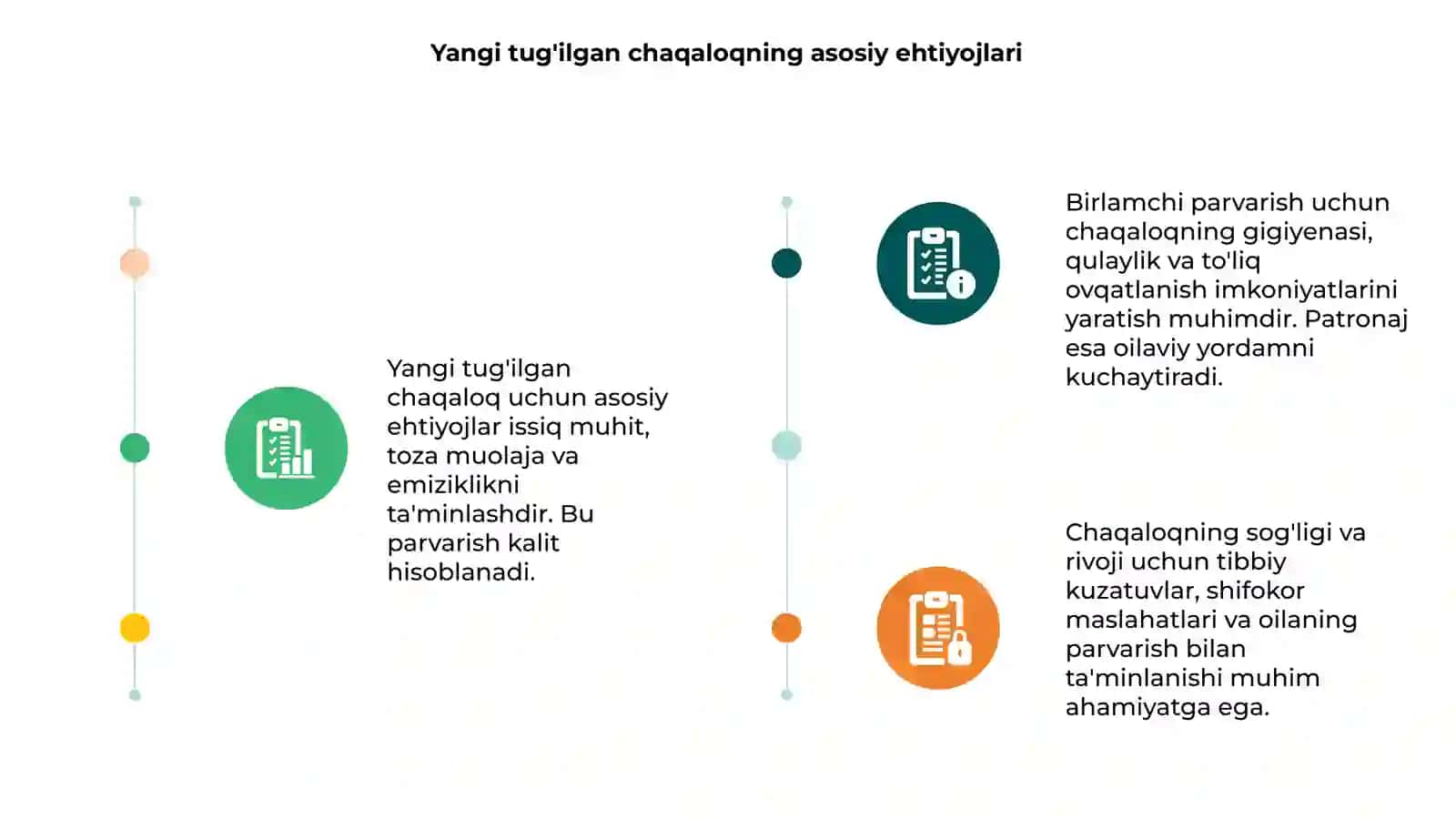 Yangi tug'ilgan chaqaloqning birlamchi parvarishi va patronaji 3