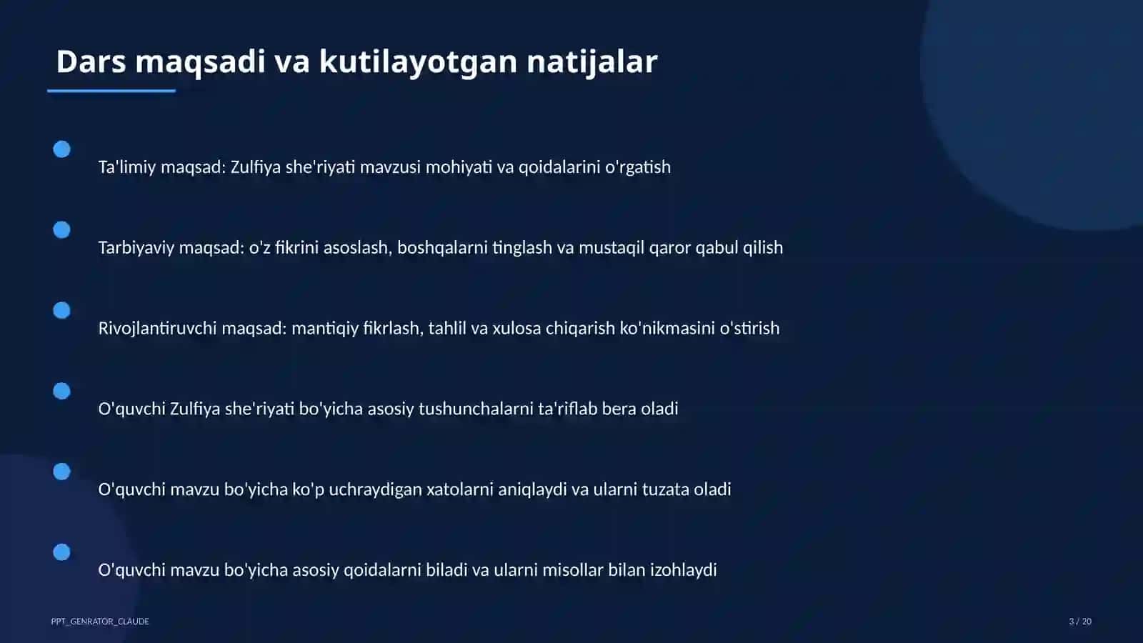Zulfiya she'riyati (6-sinf) 3