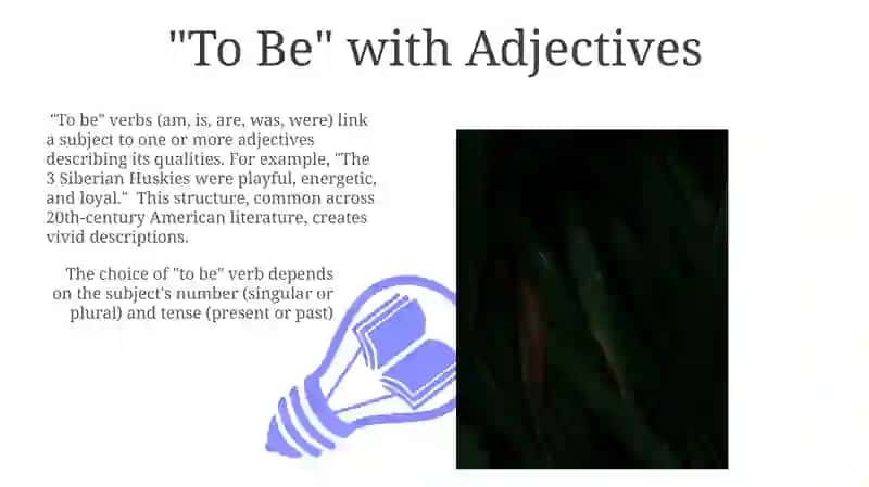 Applications and Examples of "To Be" 3