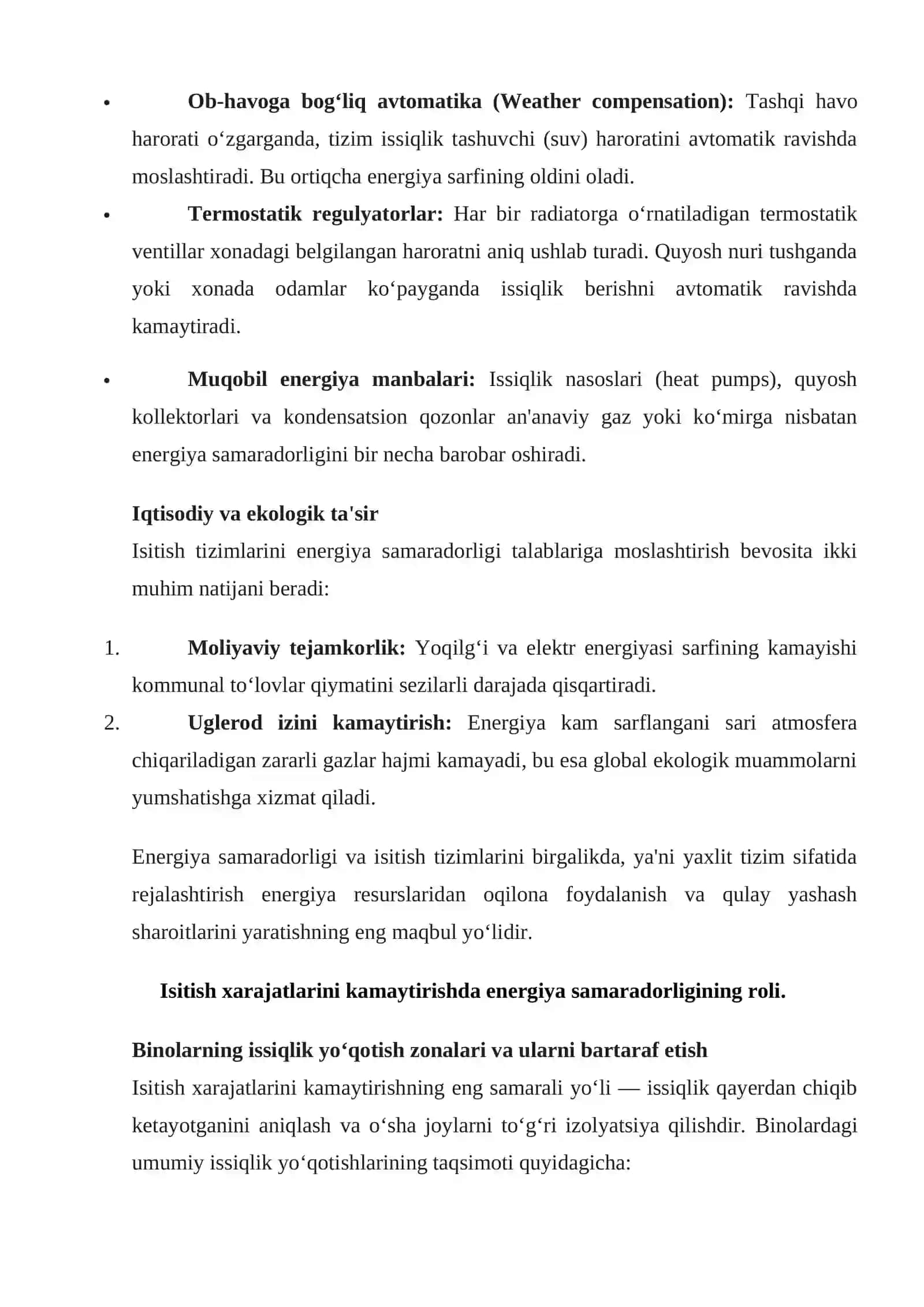 Isitish xarajatlarini kamaytirishda energiya samaradorligining ta'siri 3