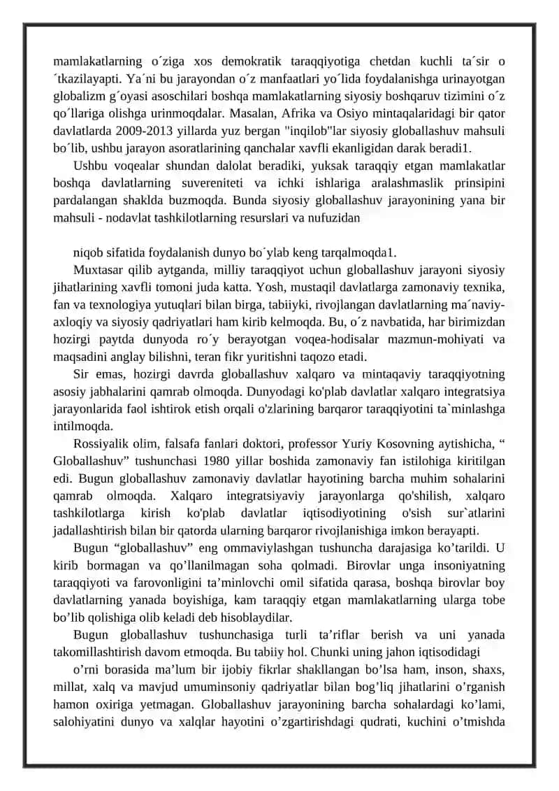 Globallashuv va yoshlar faoliyati 3