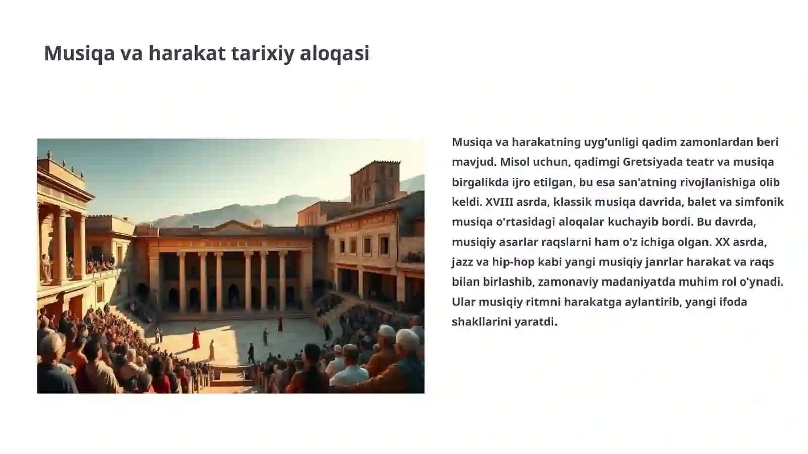 Musiqa va harakat uyg’unligi 3