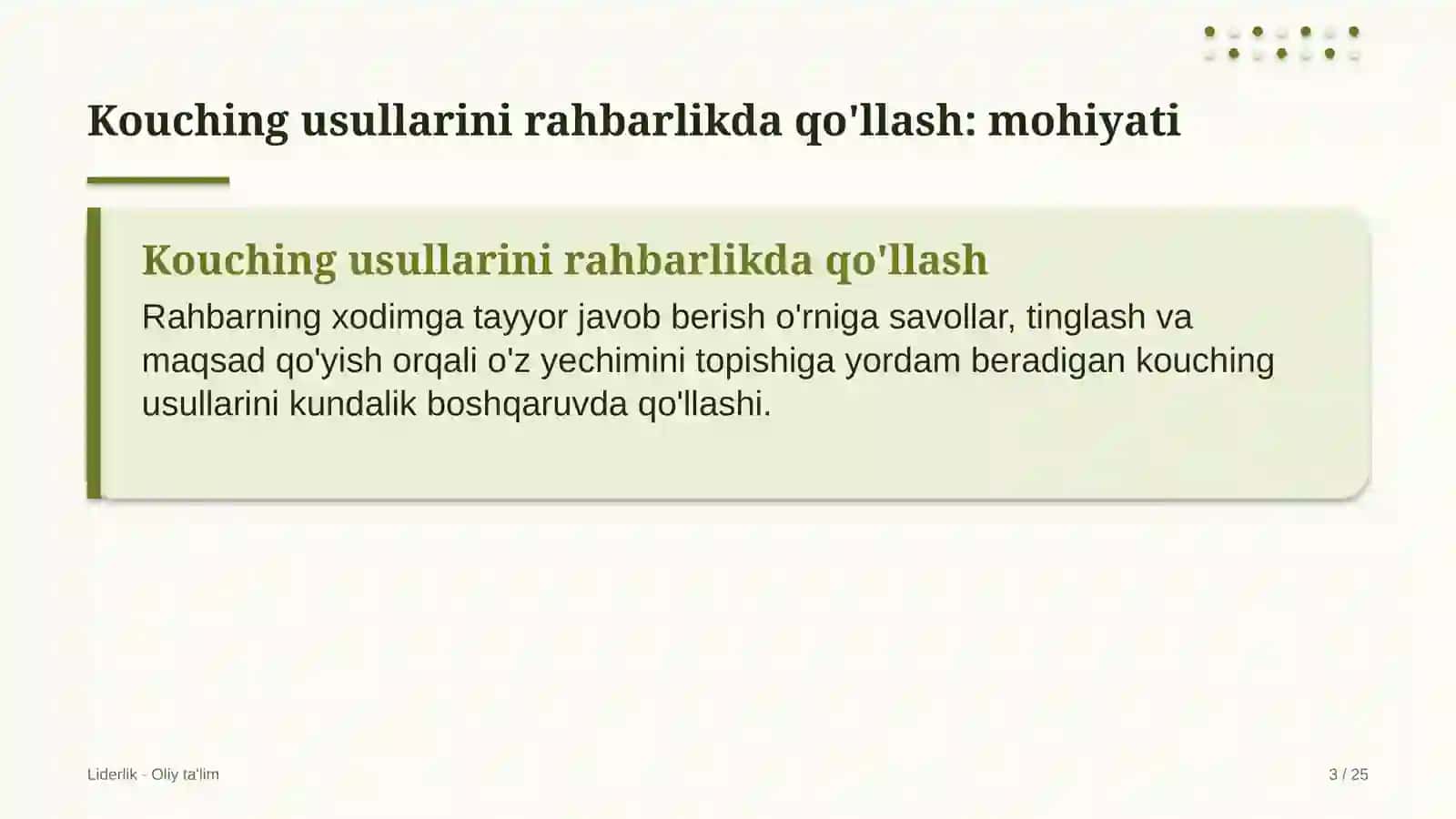 g'allachilikda kouching usullarini rahbarlik amaliyotida qo'llash 7982 3