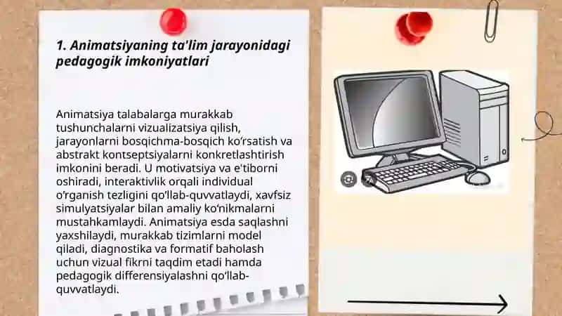Ta'limda multimedia texnologiyalari: animatsiya,audio va video materiallardan foydalanish 3