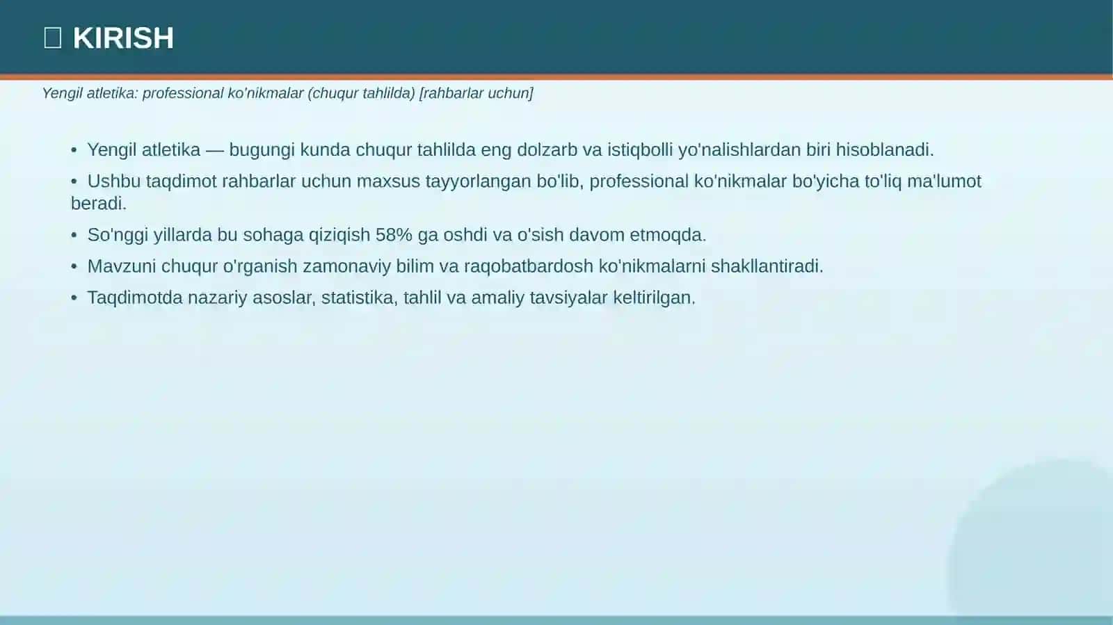 Yengil Atletika: Professional Ko'nikmalar (Chuqur Tahlilda) 3