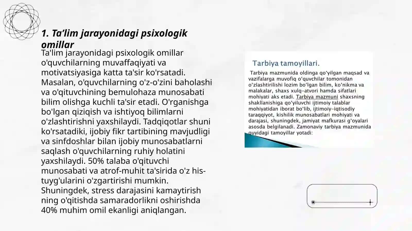 Taʼlim jarayonidagi psixologik omillar 3