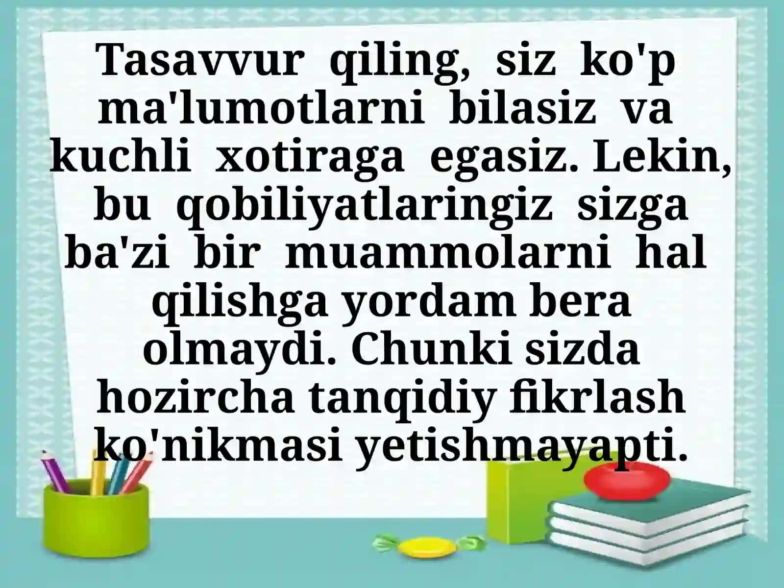 TANQID VA TANQIDIY FIKRLASHNING MUHIMLIGI 3