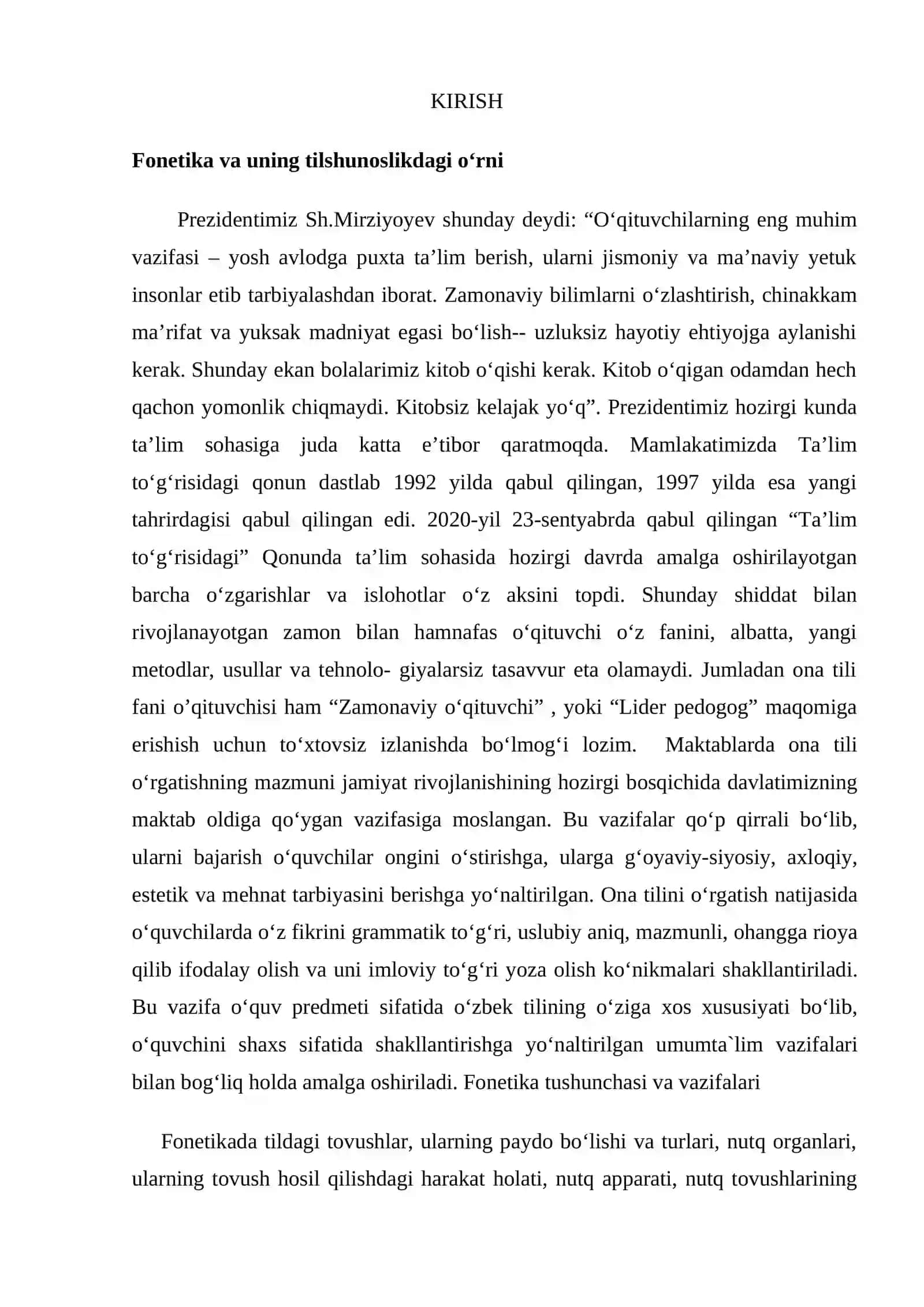 FONETIKA O’QITISH METODIKASI 3