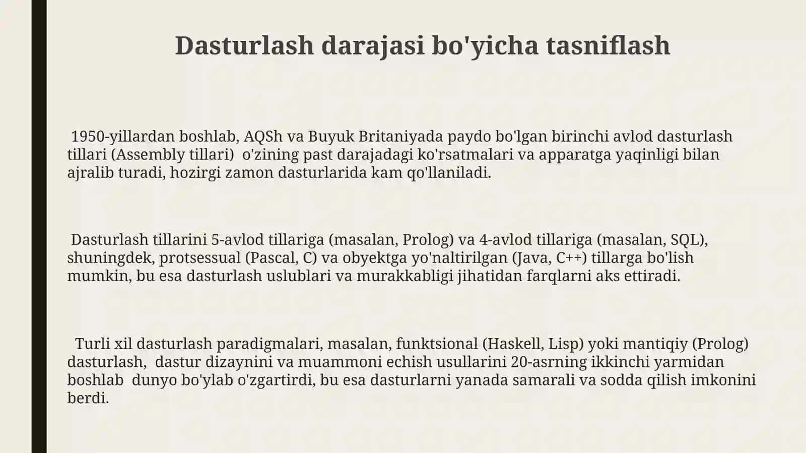 Dasturlashtillariningtasnifi 3