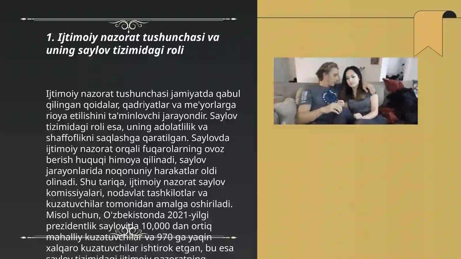 Ijtimoiy nazoratning o'rni Saylov tizimi jarayonlarini tartibga solishda 3