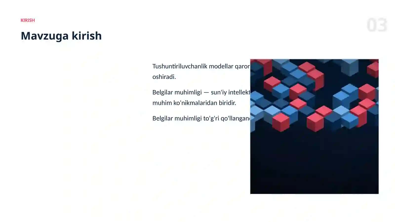 TUSHUNTIRILUVCHANLIK 3
